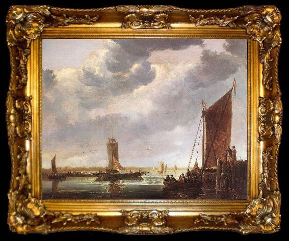 framed  CUYP, Aelbert The Ferry Boat fg, ta009-2